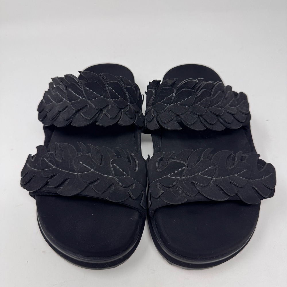 Black Farm Rio Mini Monstera Anatomical Slide Sandals US 7 - Picture 3 of 11